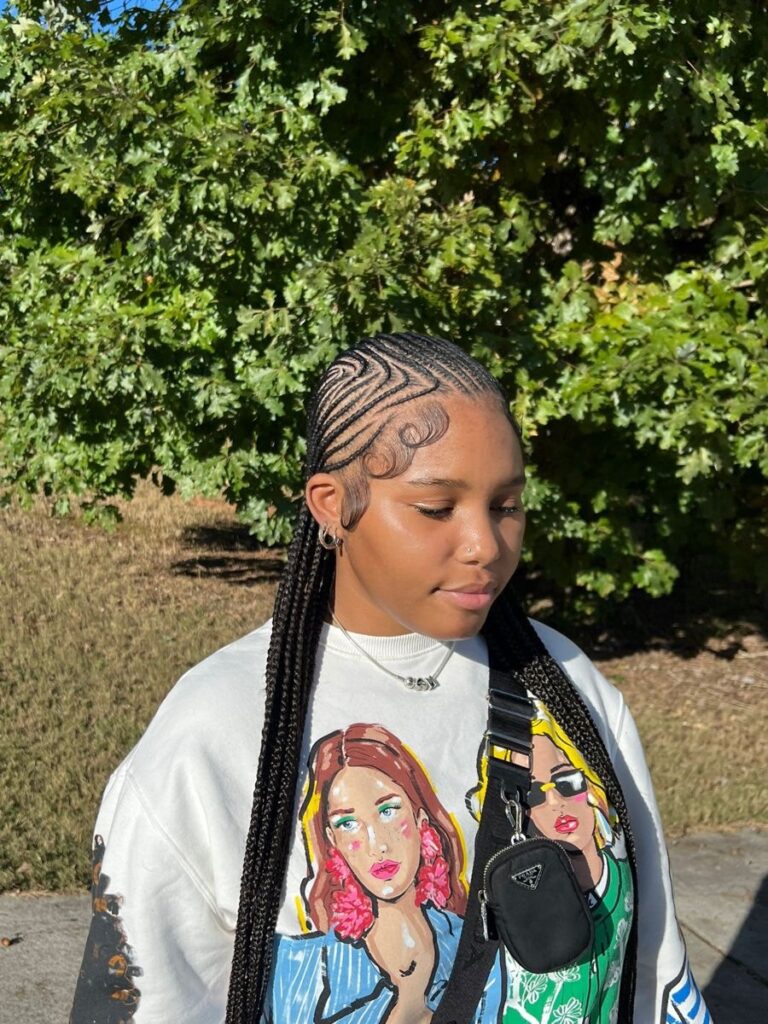 Swirl Cornrows Simple Guide