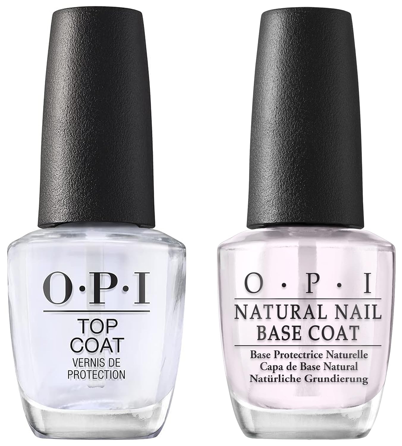 Protective High-Gloss Shine OPI Nail Polish Top and Base Coat, Protective High-Gloss Shine