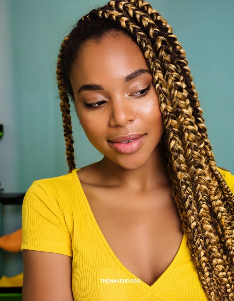 Effortless Elegance: Lemonade Fulani Braids 