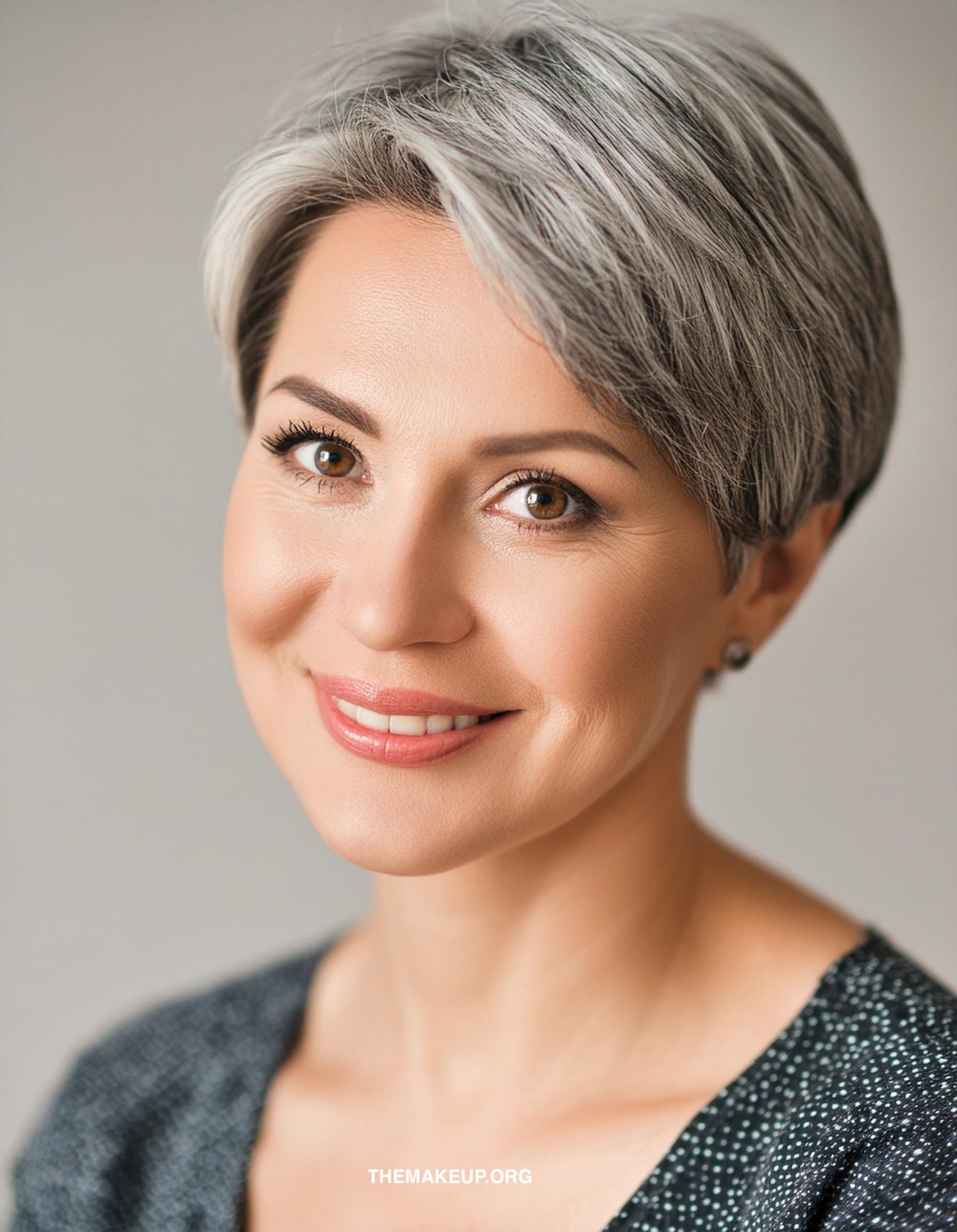 short gray hair
