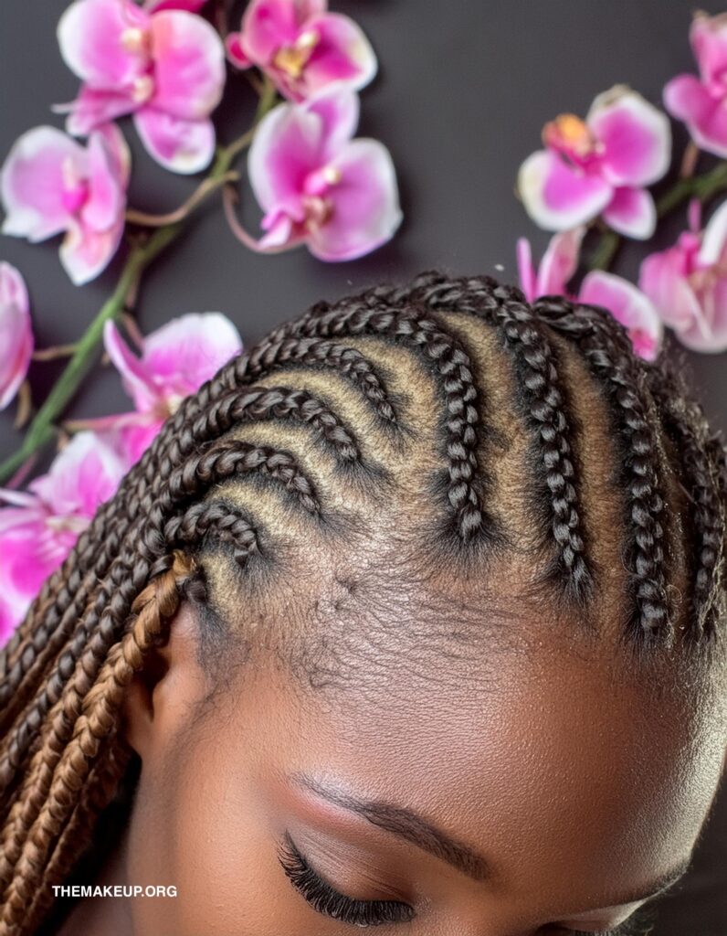 Embrace Elegance: Braids in the Front for Natural Hair