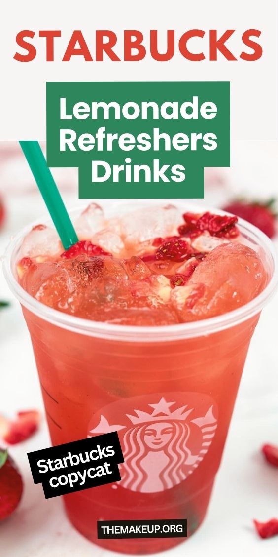 Starbucks Lemonade Refreshers and Iced Teas Recipe Guide