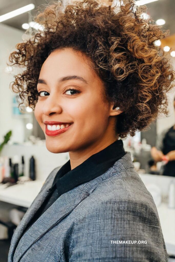 Vibrant curly haircut inspiration