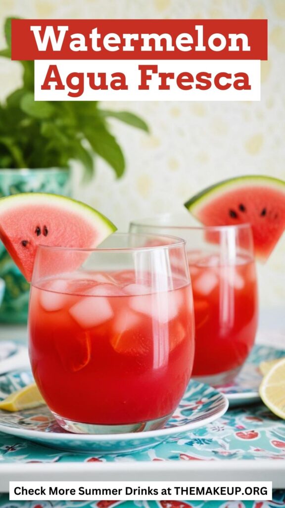 Homemade Watermelon Agua Fresca