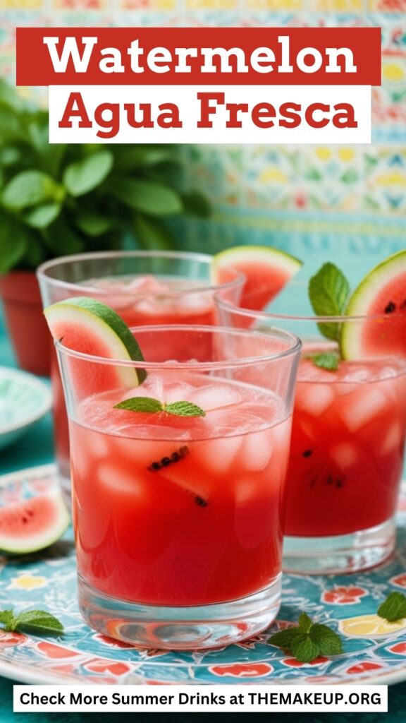 Fresh Watermelon Agua Fresca