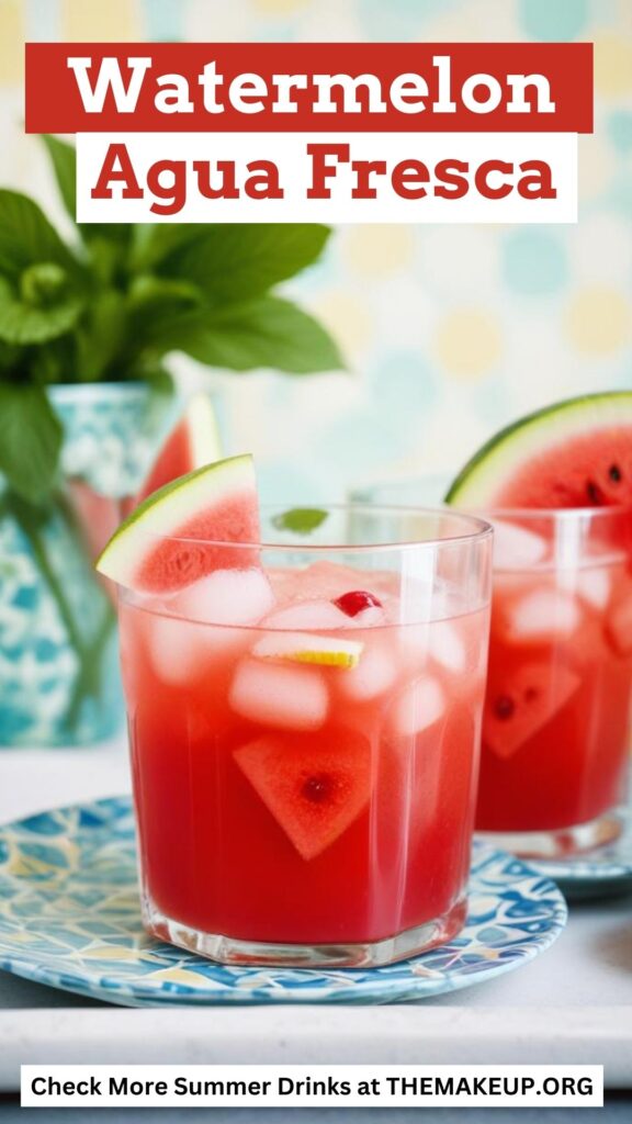 Homemade Watermelon Agua Fresca