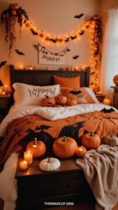 Transform your bedroom with our fall decor ideas and Halloween decor tips.