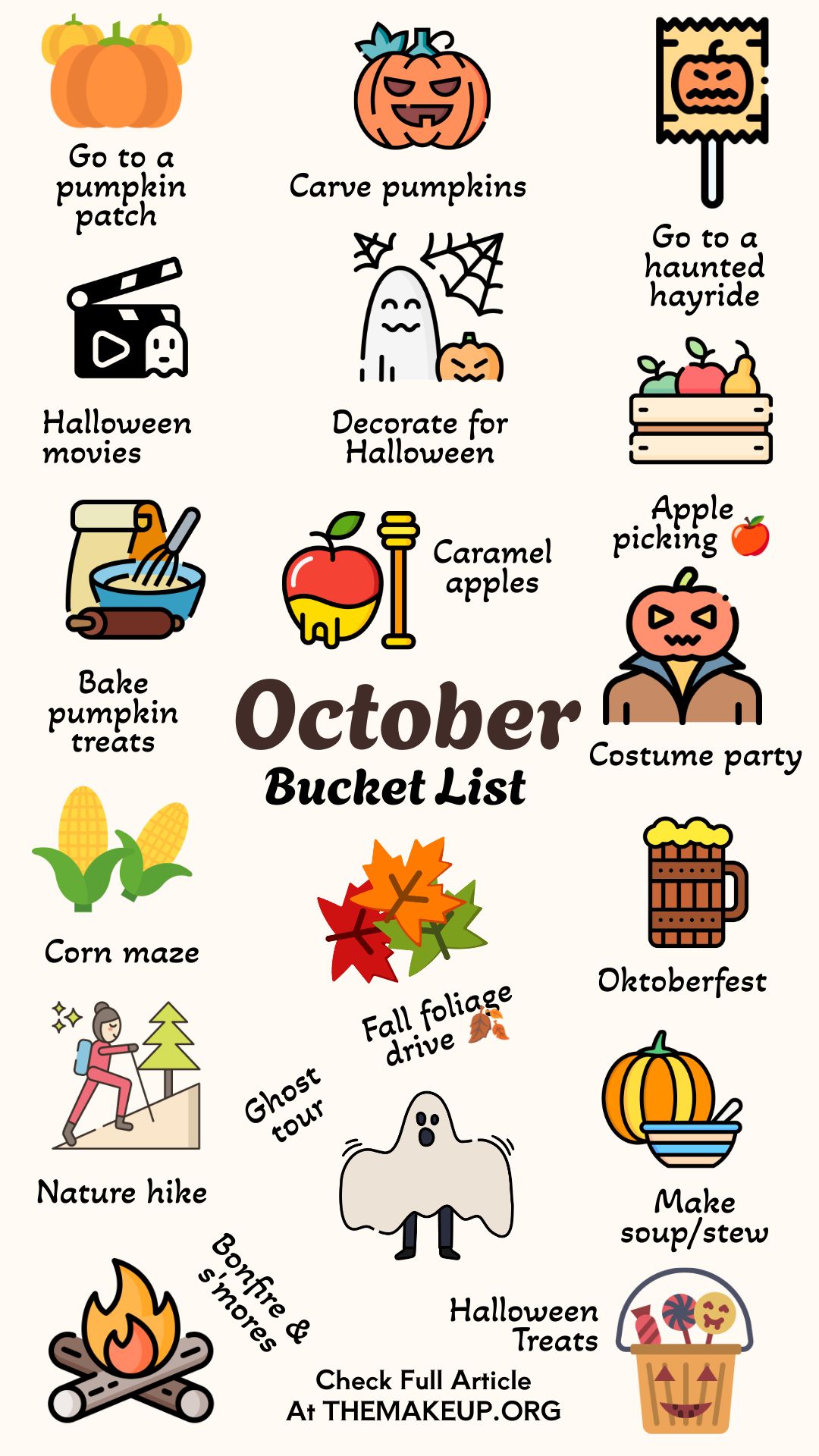 October Bucket List: Fun Fall Activities & Spooky Season Ideas