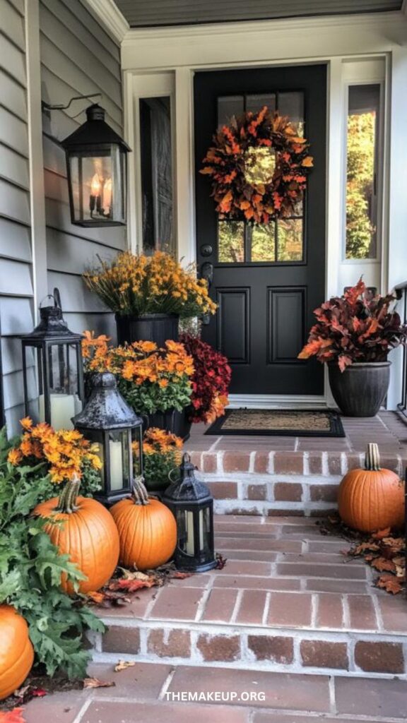Front porch fall decor