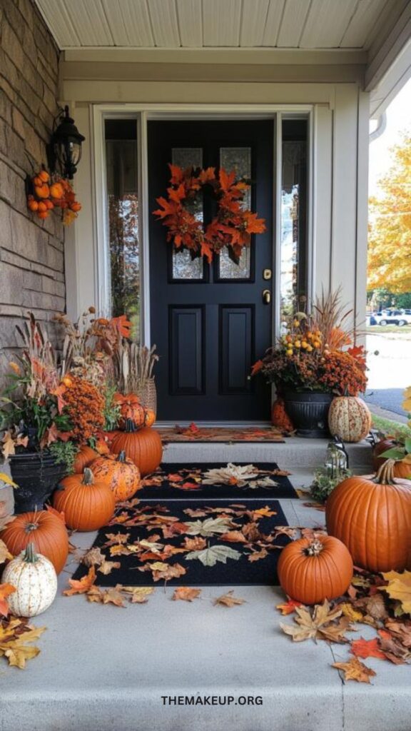 Front porch fall decor