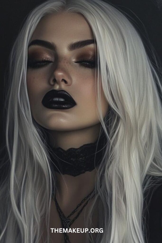 Agothic-glam-halloween-makeup