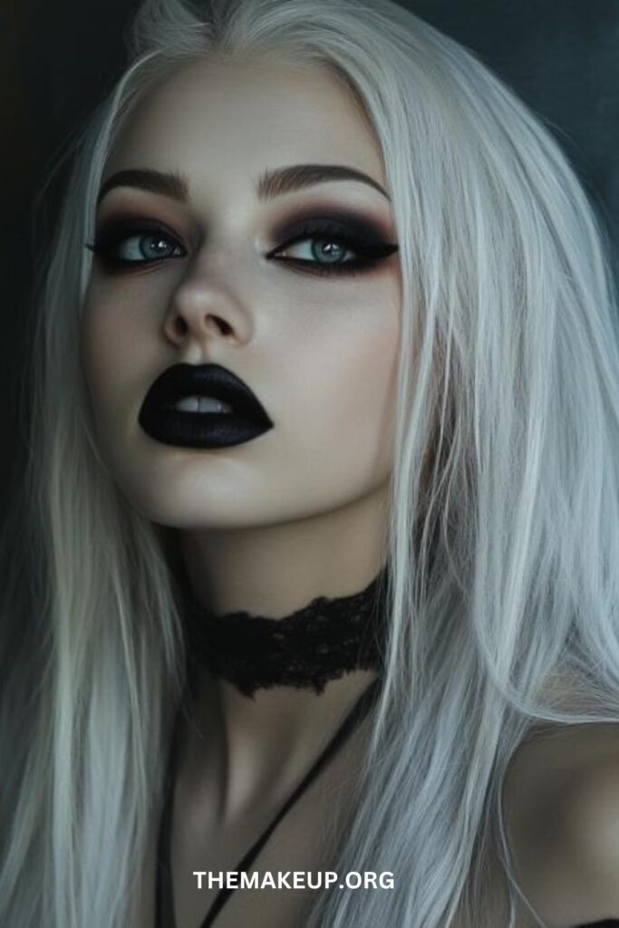 Agothic-glam-halloween-makeup