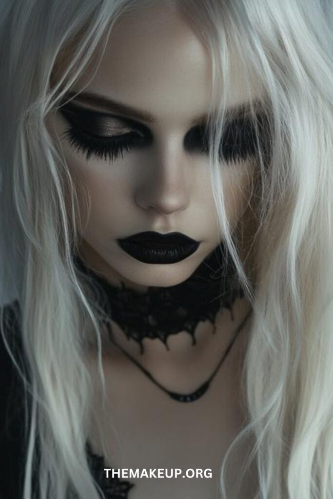 Agothic-glam-halloween-makeup