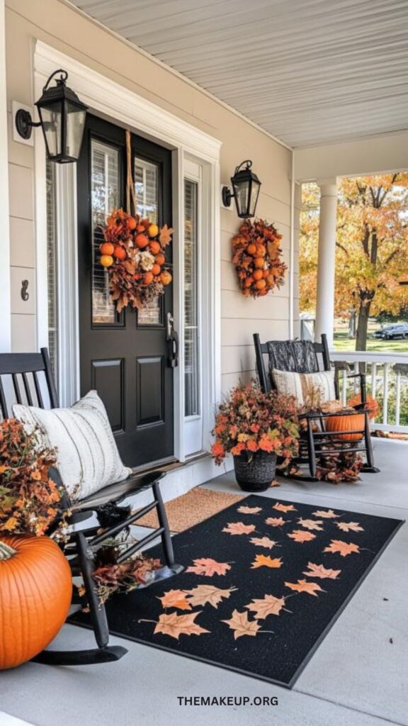 Front porch fall decor