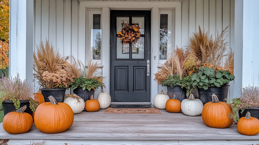 Front porch fall decor