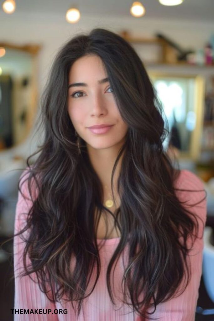 Long hair black with layers