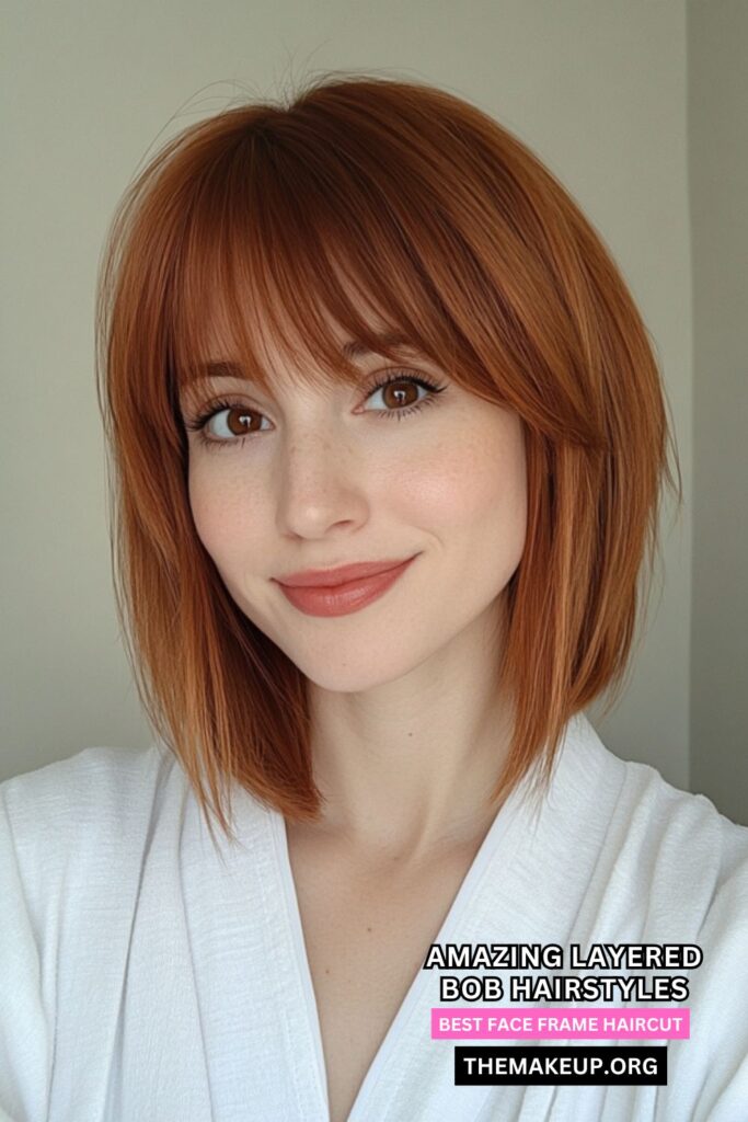 Trendy layered bob for women