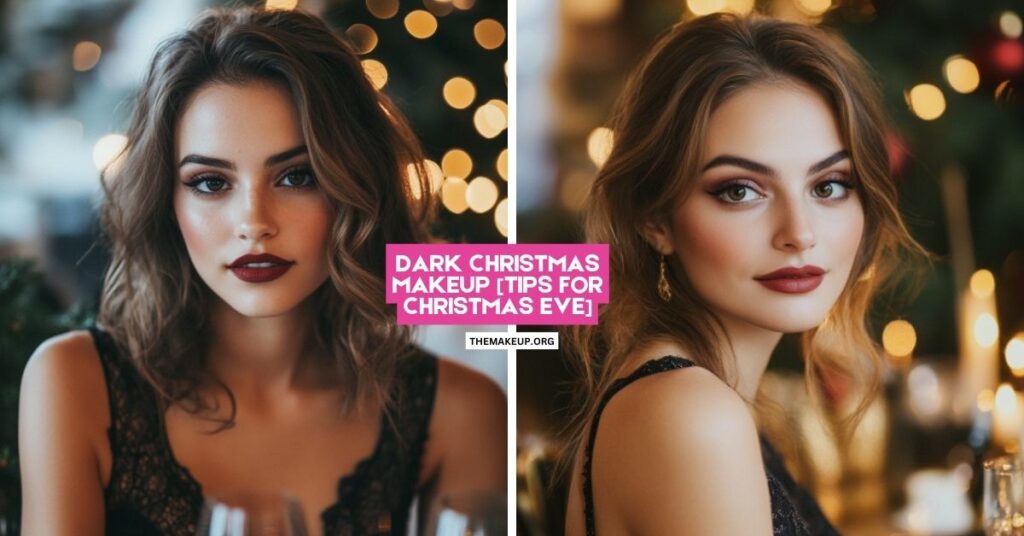 dark christmas makeup