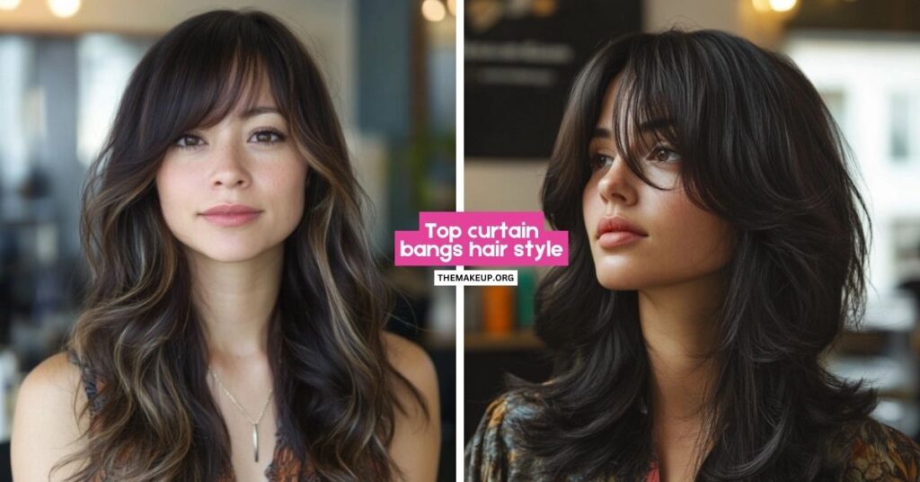 curtain bangs style
