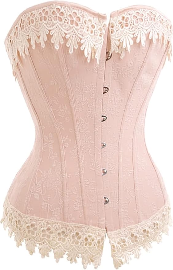 light pink corset