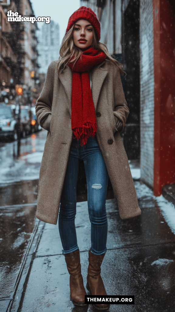 Red Accessories Street Style – NYC Outfit Ideas