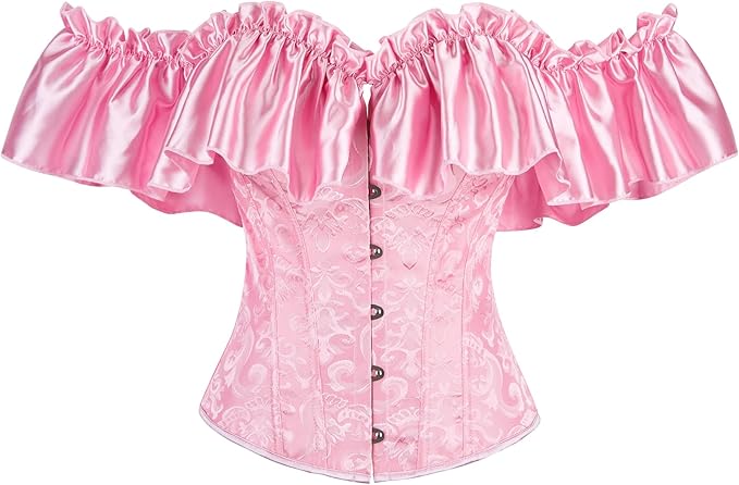 shine pink corset
