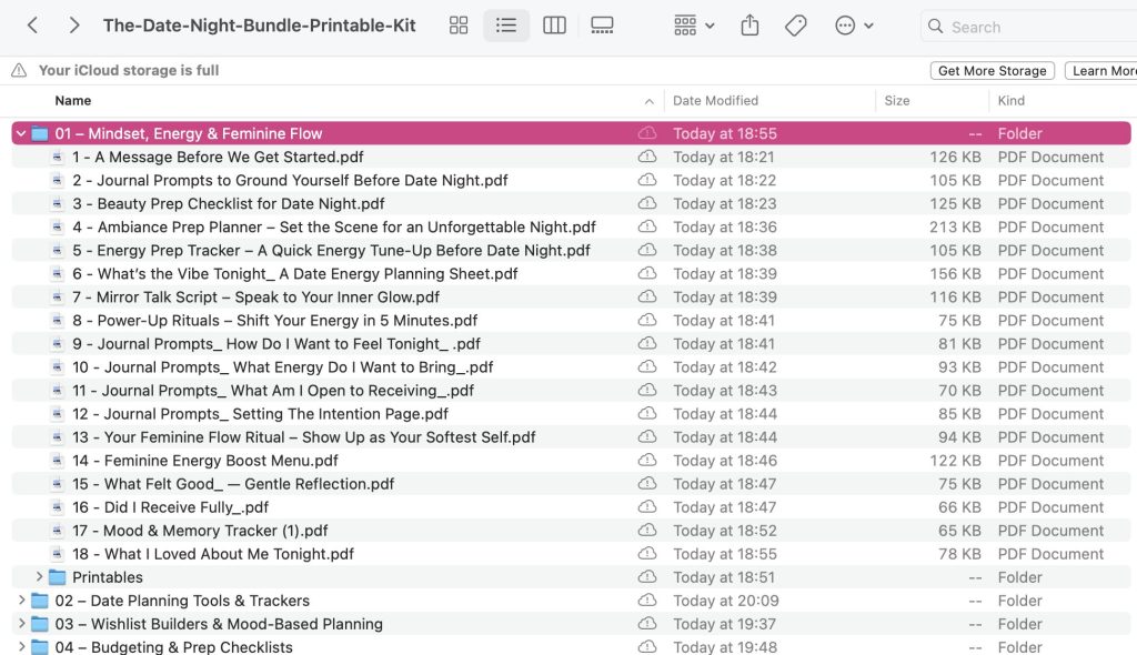 💫 Folder 1 - Mindset, Energy & Feminine Flow