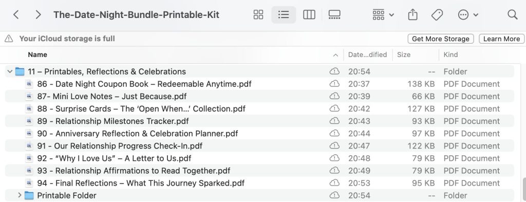 Folder 11 - 💌 Coupons, Notes & Celebrations