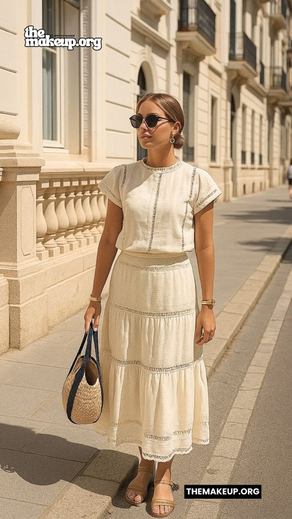 Neutral Two-Piece Summer Look