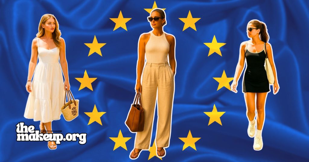 Basic simple Europe Summer outfits ideas