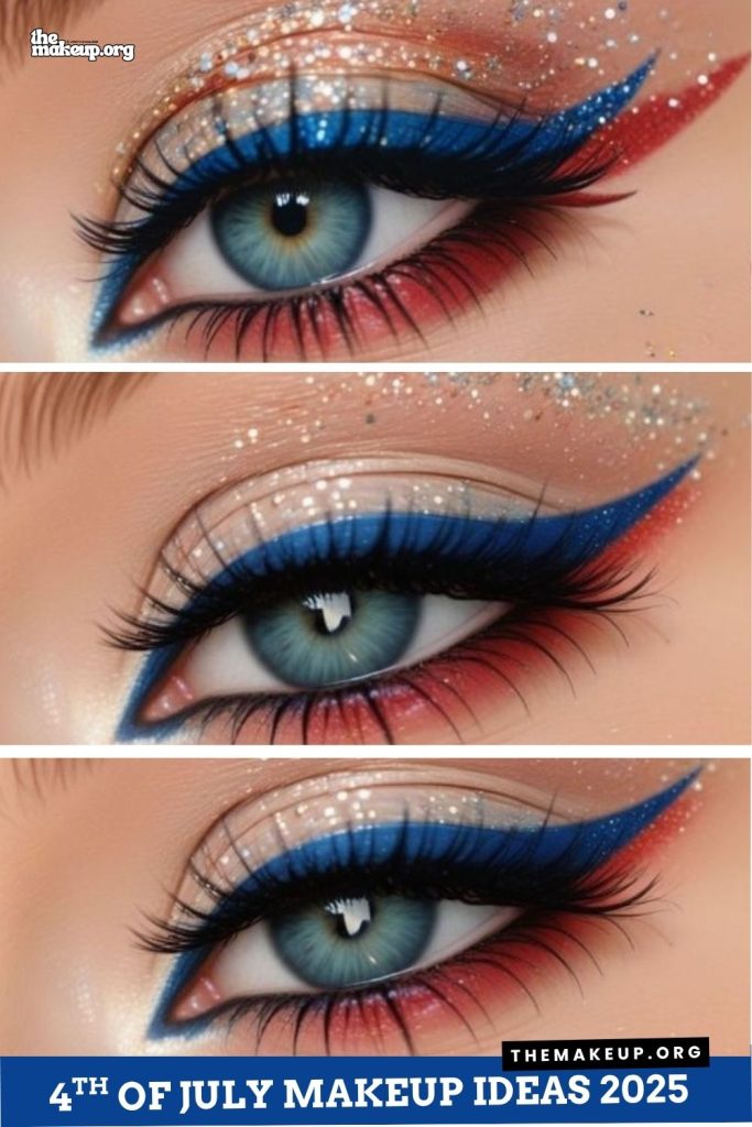 Trendy 4th of July Makeup