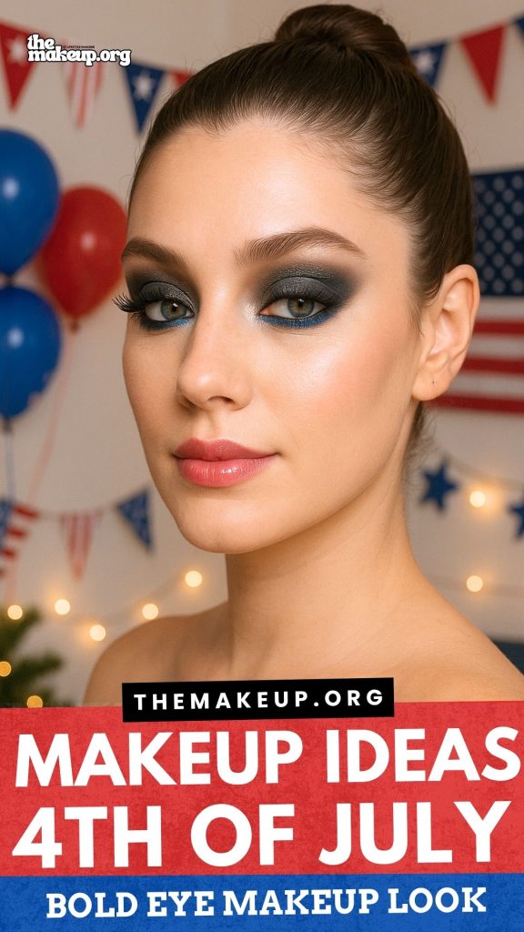 Bold 4th Of July Makeup Look