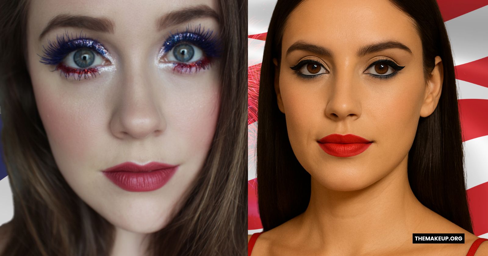 Easy 4th of July makeup looks