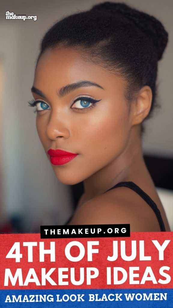 Fireworks makeup Black women