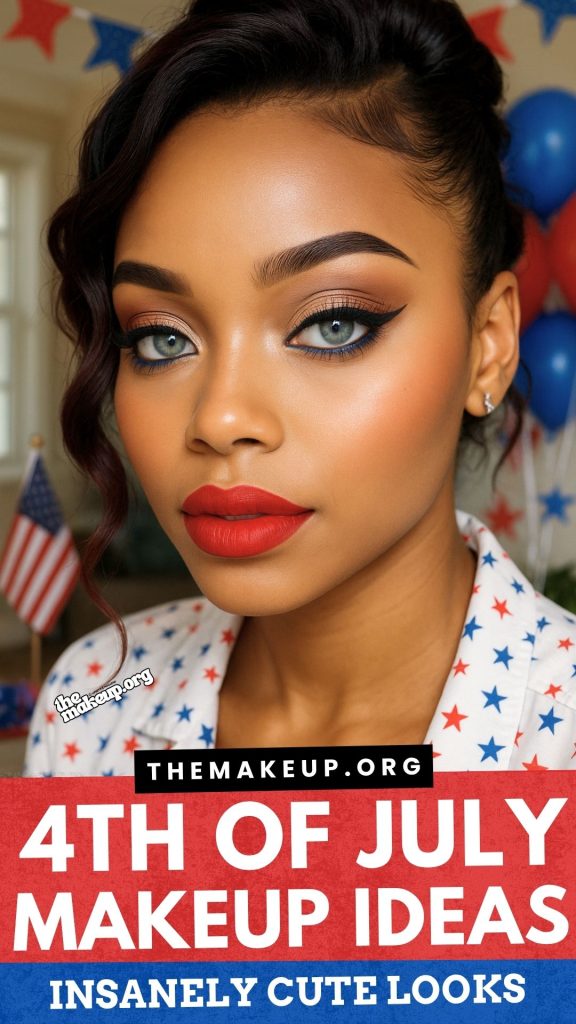 Flag-inspired makeup