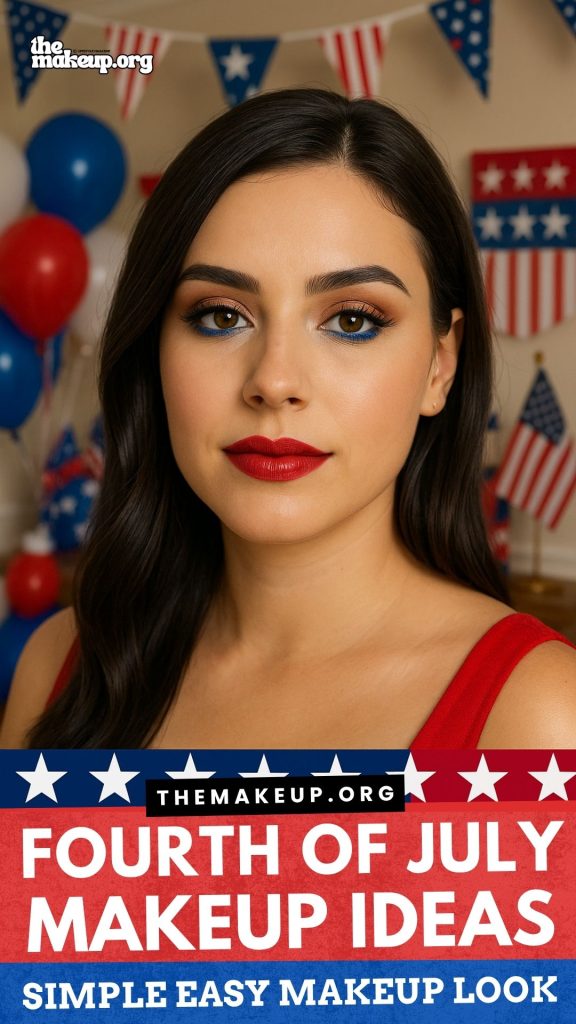 Easy makeup for July 4th