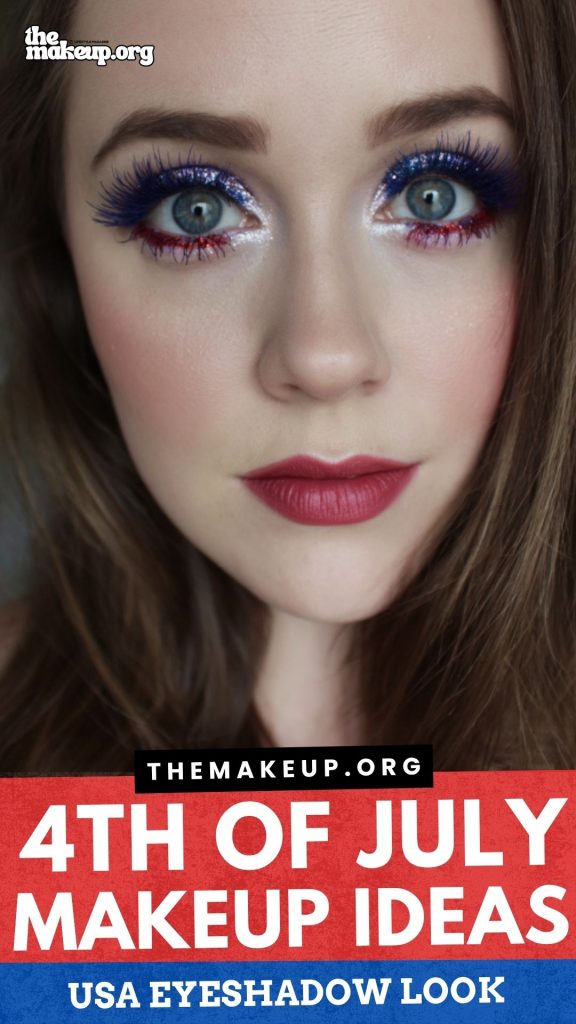 Quick July 4th makeup