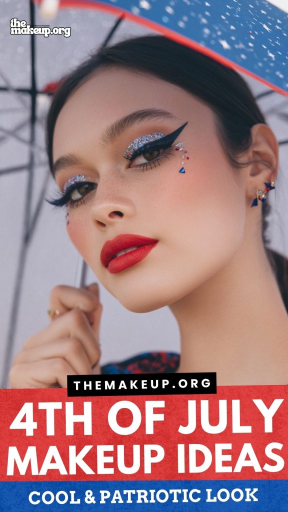 Simple patriotic makeup