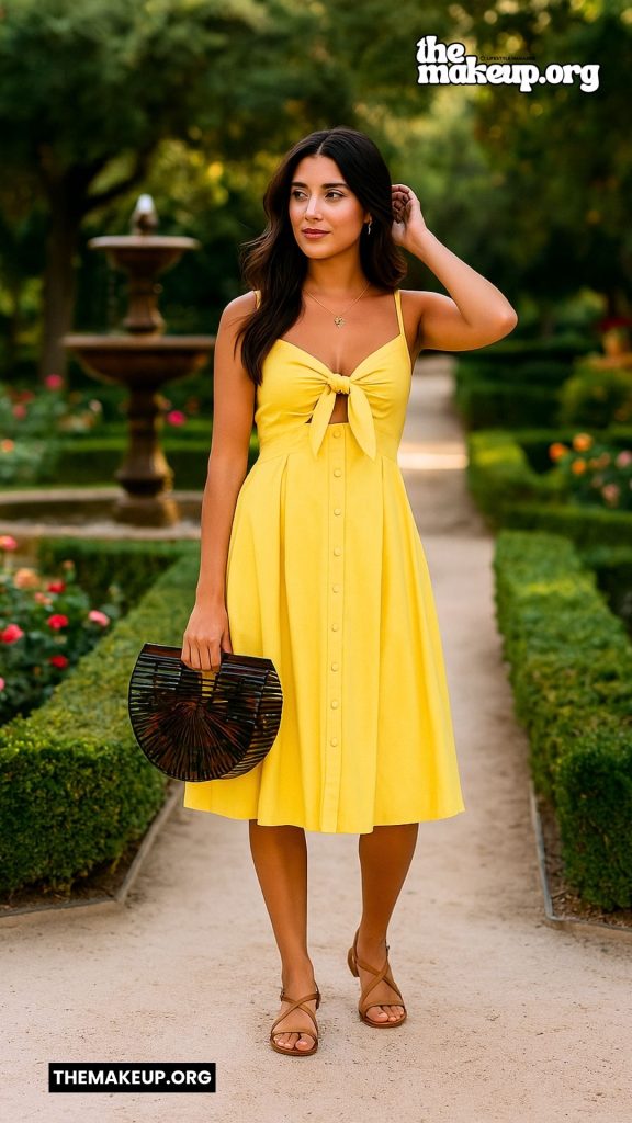 Yellow Midi Dress Spain