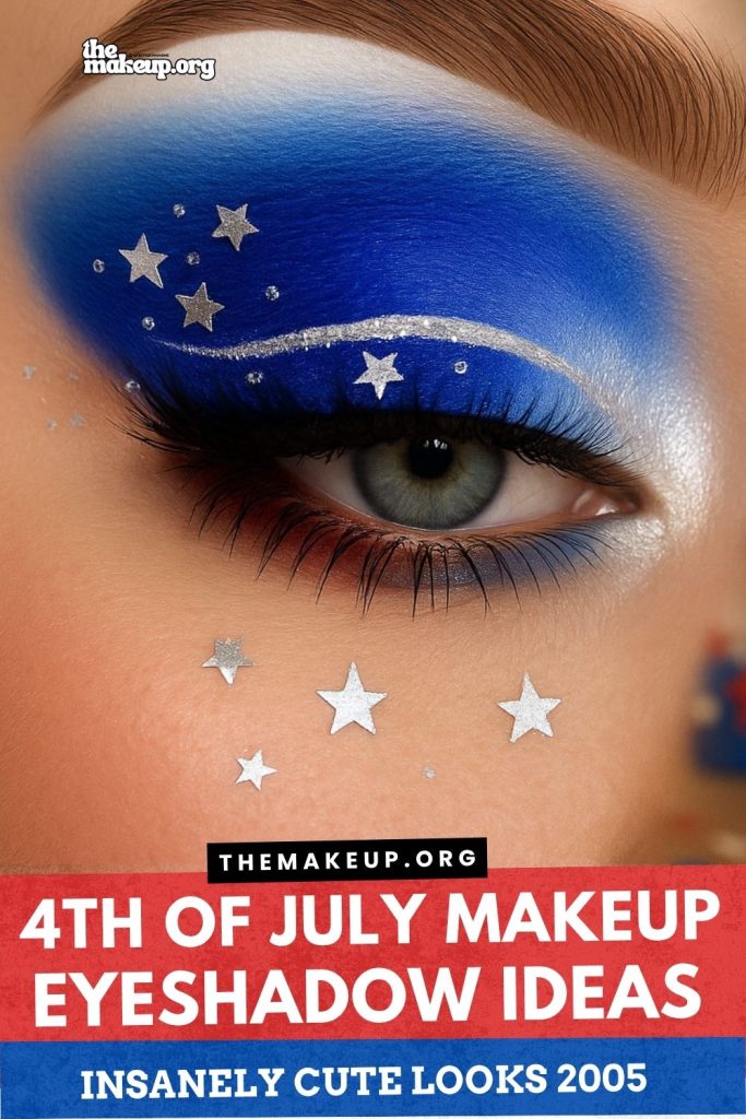 Patriotic 4th of July Makeup
