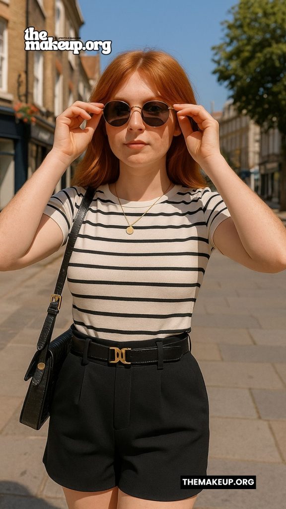 Striped Top and Shorts for Casual UK Summer Wear
