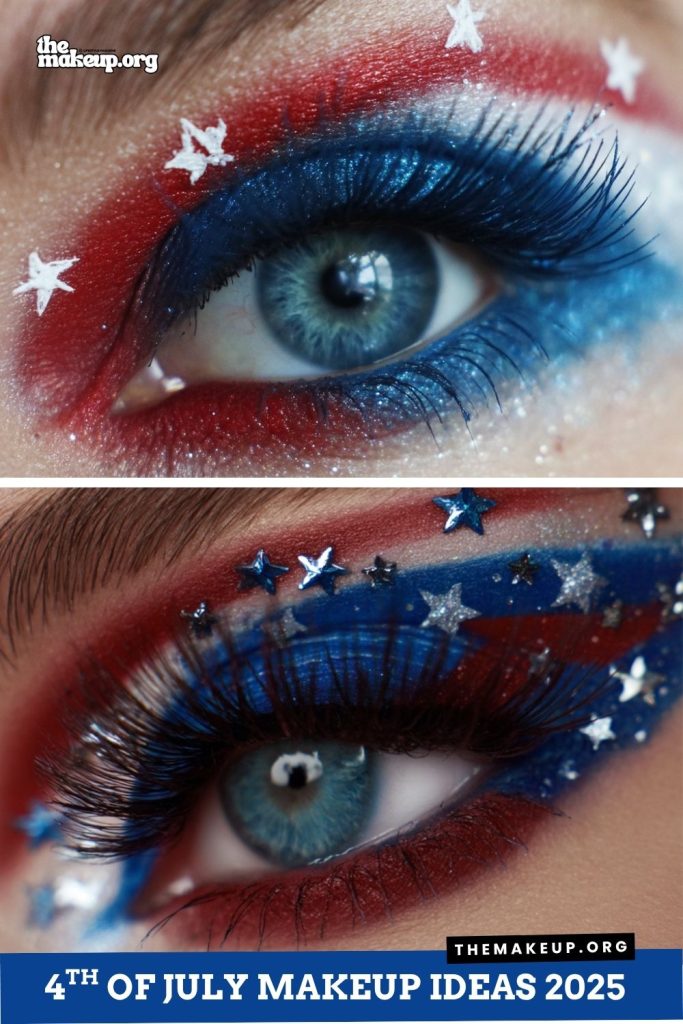 4th of July Makeup Eyeshadow ideas