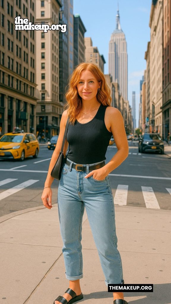 Black Tank Light Jeans — Summer Street Style NYC