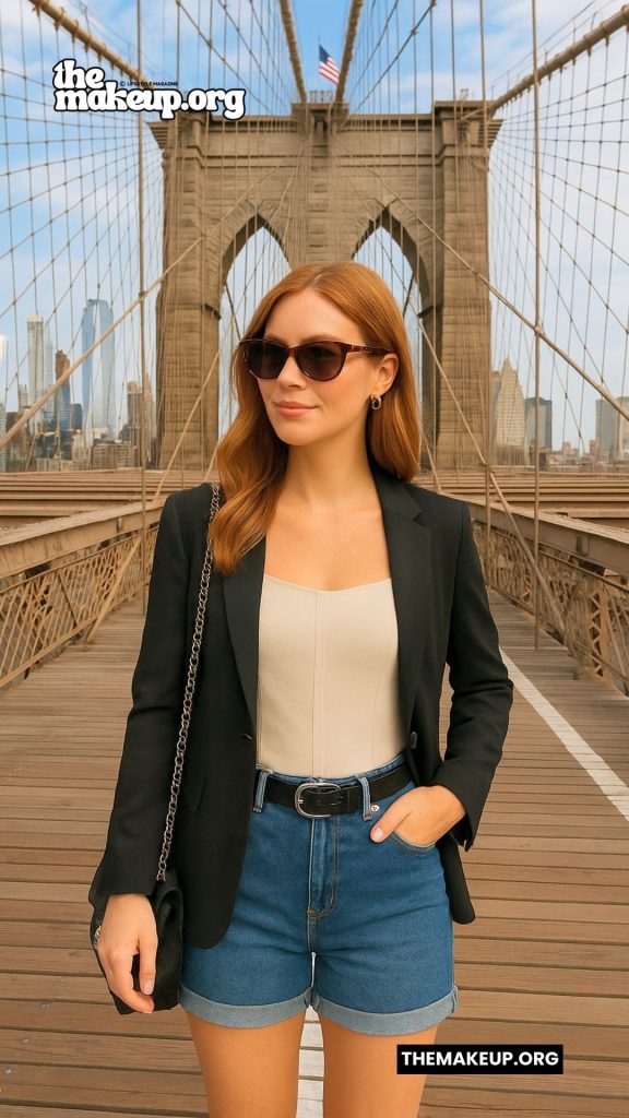 Blazer And Shorts Outfit — NYC Summer Look