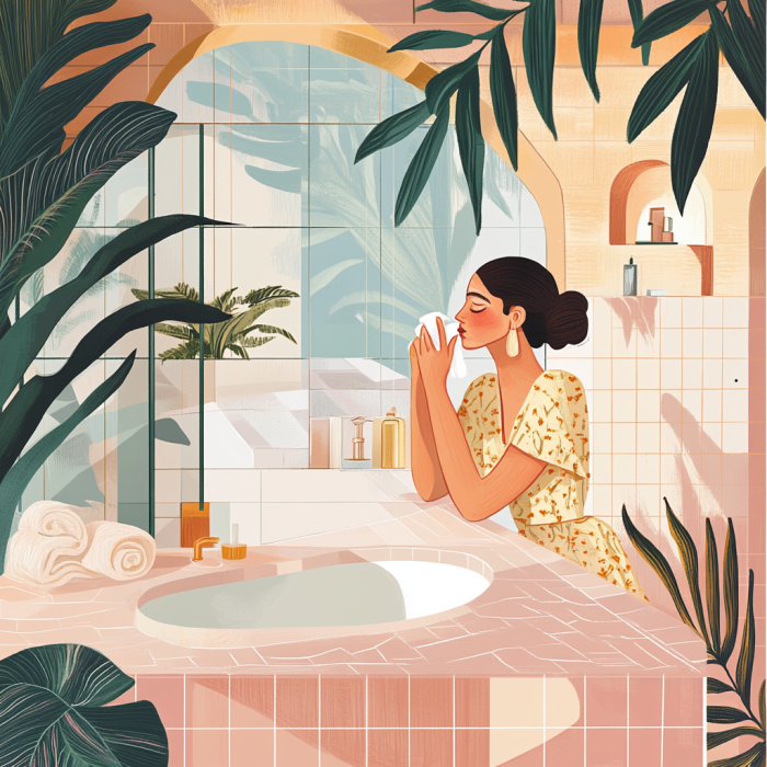 Quick summer skincare routine combination skin