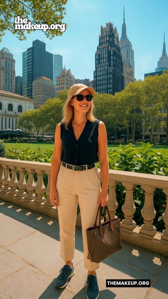Sleeveless Top Cuffed Pants — Smart Summer Look
