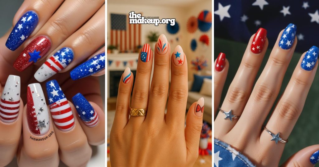 4th July nails inspo