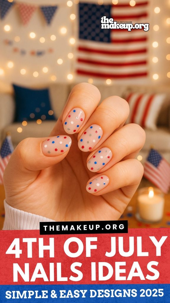 4th of July nails simple