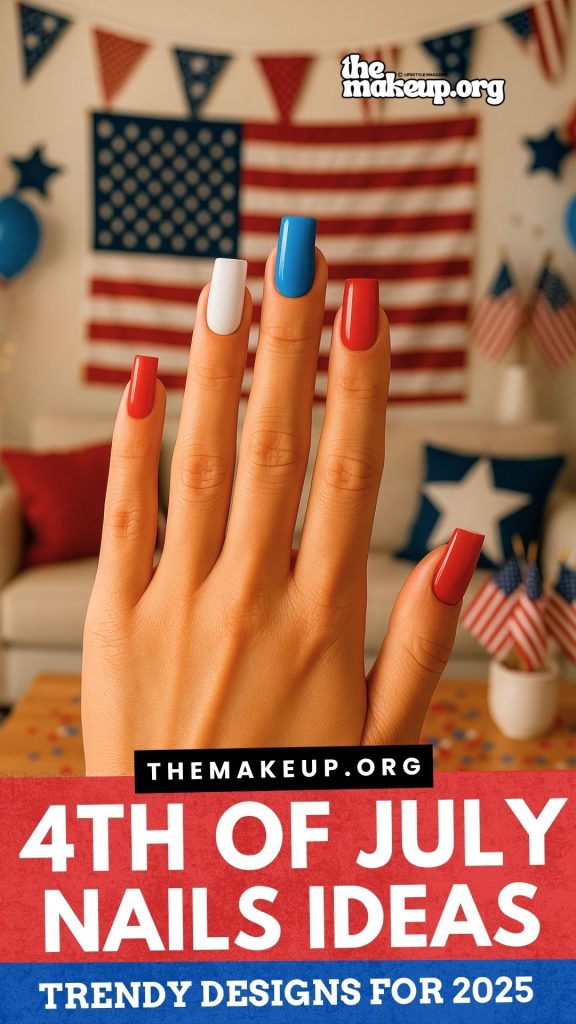 4th of July nails easy