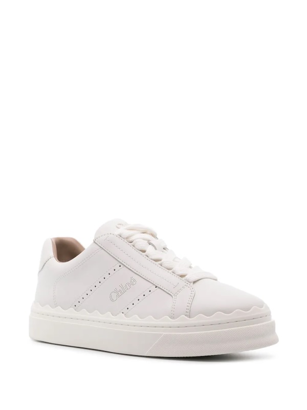 Lauren lace-up leather sneakers
